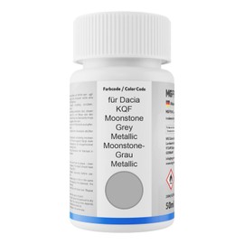 MG PRIME Autolack Lackstift Set für Dacia KQF Moonstone Grey Metallic/Moonstone-Grau Metallic Basislack Klarlack je 50ml