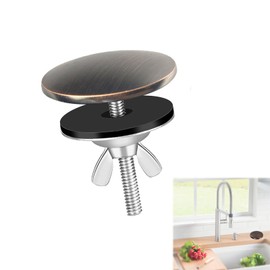 2 Inch Kitchen Sink Hole Cover,Faucet Hole Cover Stainless Steel Hole Plug Counter Top Hole Plug Kitchen Sink Tap Hole Sink Plug Stopper Kitchen Blanking Metal Plug (Bronze)