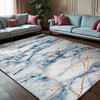 CRYPTOLITE Abstract Area Rug 6x9 Feet, Washable Rug with Non-Slip