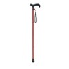 Folding Cane in Red with Silicone Handle