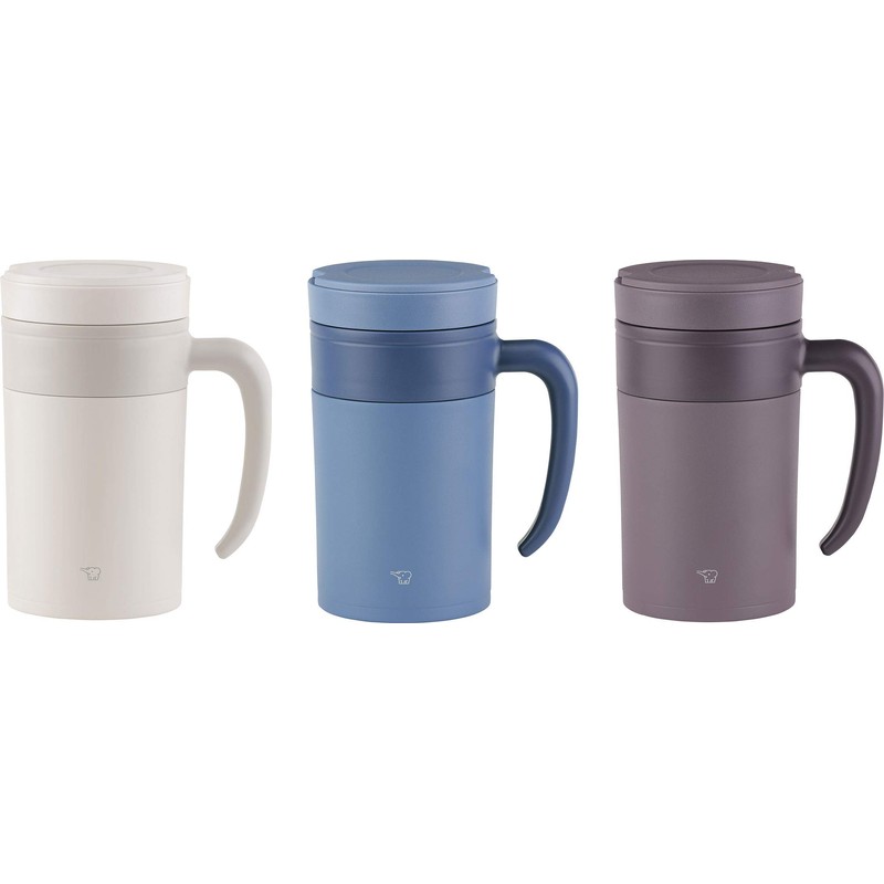 Zojirushi SE-KAE48AZ Stainless Tea Tumbler with Handle, 16-Ounce, Prussian Blue