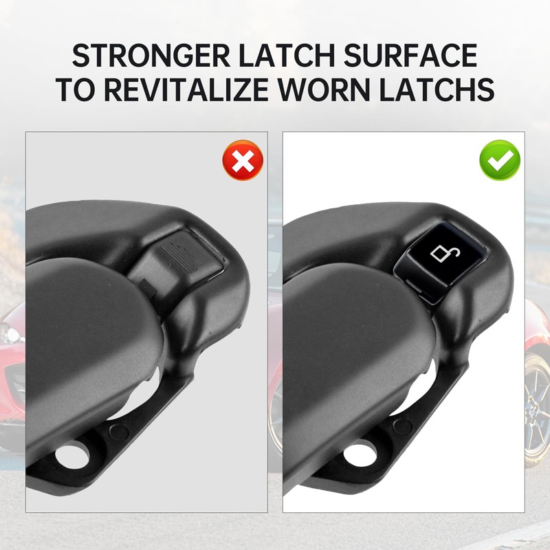 Billet aluminum convertible top latch rebuild kit Compatible With 1990-2003.8