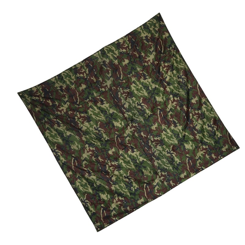 Camouflage Outdoor Portable Lightweight Rainproof Mat RainTent Tarp Shelter (2*2m)