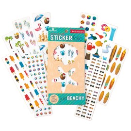 Paper House Productions Just Beachy Scratch & Sniff Sticker Folio for Classrooms, Scrapbooking and Collecting