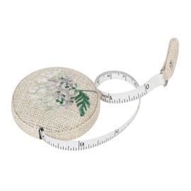 Hobby Gift Tape Measure - Retractable Fabric Covered Sewing Tape Measure - 150cm/60 inch - Hydrangea