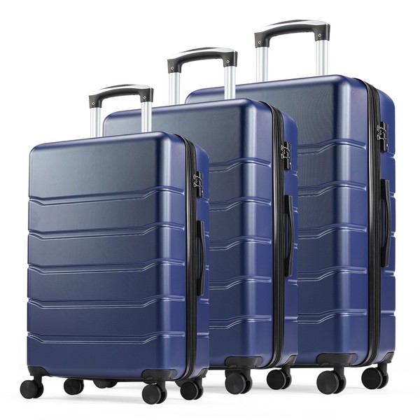 OLIXIS Hardside Luggage Sets with Spinner Wheels Expandable and TSA