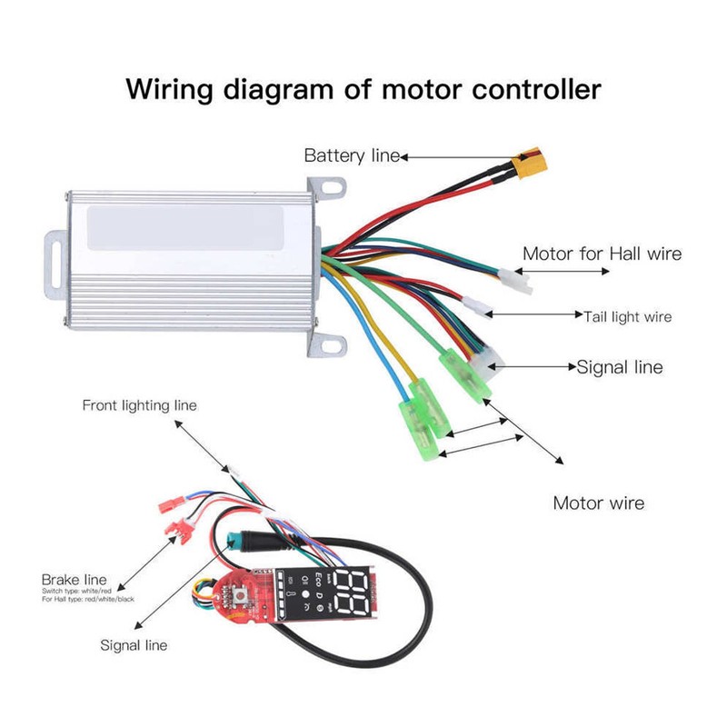 36V 350W Electric Scooter Conversion Set Scooter Motor Controller Thumb