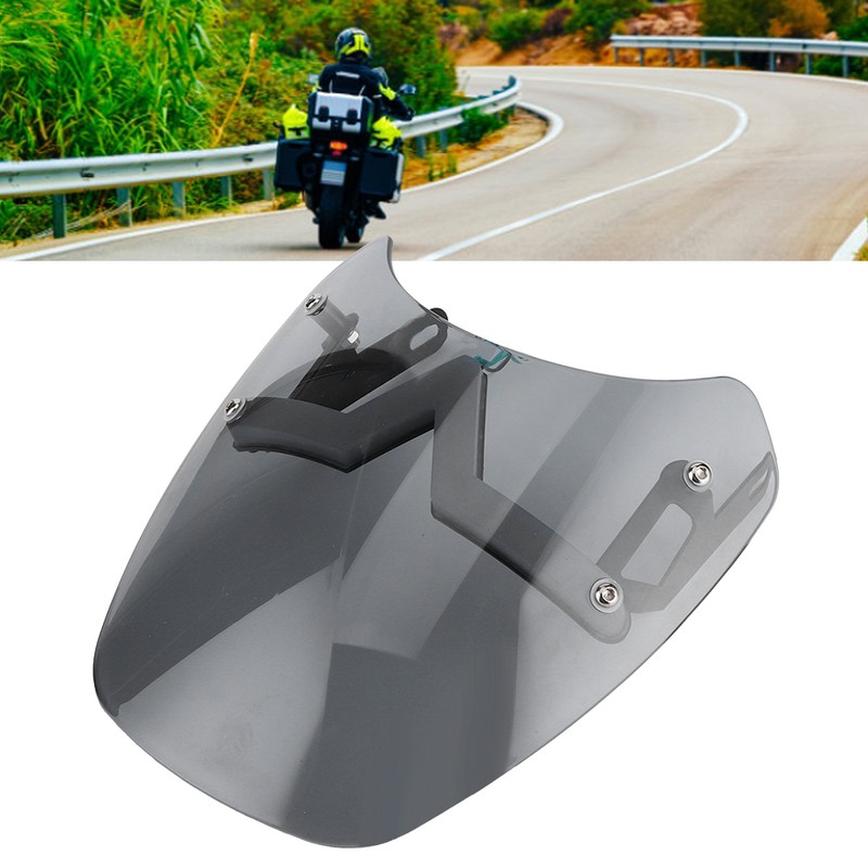 Motorcycles Wind Deflector Front Windshield W/V Lights LED Turn Signals