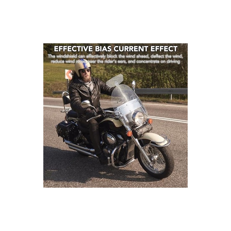 Upgraded Motorcycle Windshield Extender - Heavy Duty Universal PVC Wind