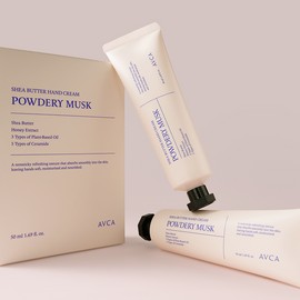 Abka [Abka] Shea Butter Hand Cream Powderly Musk 50ml 3pcs / [아브카] 시어버터 핸드크림 파우더리 머스크 50ml 3개