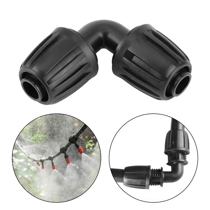 Pack of 10 Hose Connectors, Garden Hose, Angle Connector, Universal
