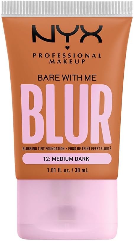 NYX Professional Makeup, Bare With Me Tint Blur, Base Rostro, Medium Dark