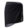 OmicGot Maxi falda de traje de baño para mujer, A05-negro-corto,