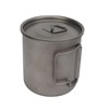Titanium Mug 500ml Rounded Edge Design Lightweight Portable Mug with