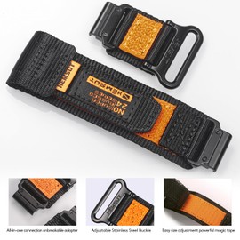 Torbollo Quick Fit Watch Strap for Garmin Fēnix/Instinct/Approach/MARQ/Quatix/D2/Forerunner/Enduro/Tactix etc. Nylon replacement strap 20/22/26MM