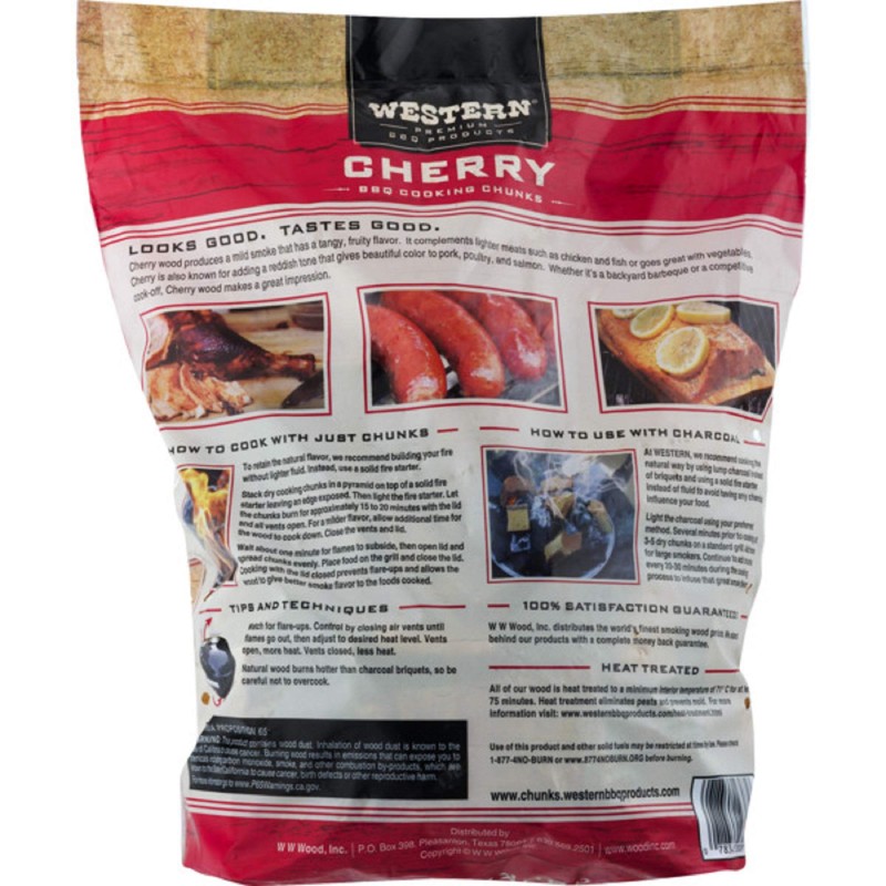 Western Premium BBQ Products Cherry BBQ Cooking Chunks, 549 cu