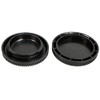 Rear Lens Cap & Body Cap Set Compatible with Olympus