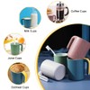 SIYINGSAERY Coffee Cups, Coffee Cups, Plastic, Set of 4, 450