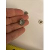 Set Of 6 Plastic Silver Tone Buttons 5/8” Pasley Imprint
