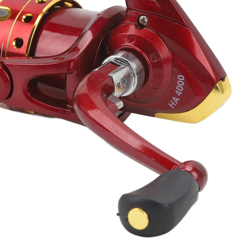 8 Bearing Fishing Spinning Reel Red Color 5.2:1 Gear Ratio