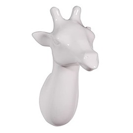 Zoo Giraffe Coat Hook, White