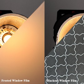 100% Light Blocking Blackout Window Film Static Cling Glass Film Window Cling, Removable Heat Control Anti UV Room Darkening Door Film for Office and Home Decoration,17.5 inches by 78.7 inches