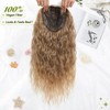 20" Curly Hair Topper for Women, Instant Style Transformation