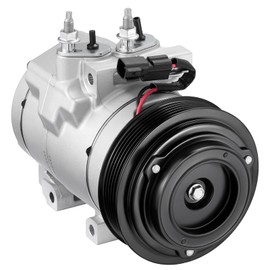 SYKRSS 97324 Air Conditioning A/C Compressor with Clutch Compatible with Ford F-250 F-350 F-450 F-550 Super Duty F53 F59 F650 F750, RS20 Compressor