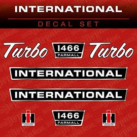 International 1466 Farmall Turbo Tractor Aftermarket Decal/Aufkleber/Adesivo/Replacement Set