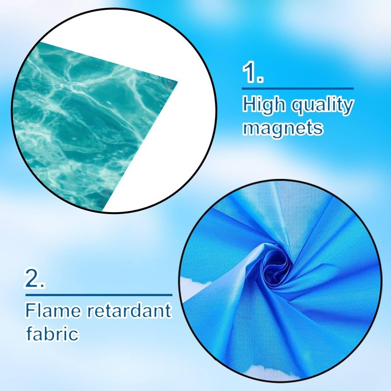 DERUINVAIO 6 Pack Fluorescent Light Covers for Ceiling Light, Clear