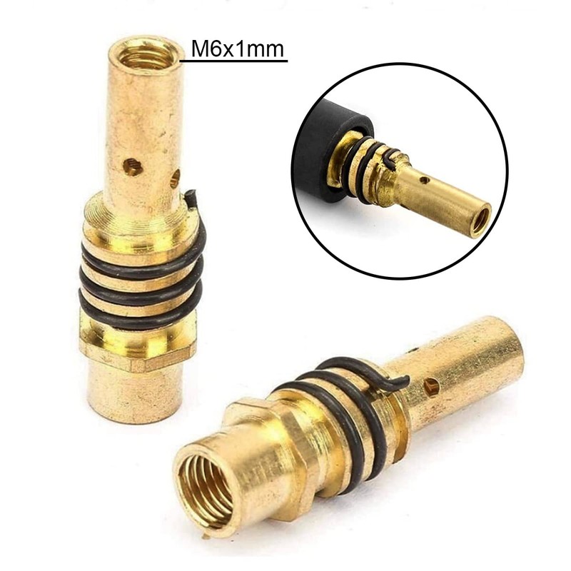 EATBALE 6Pcs MB15 15AK Contact Tip 0.8mm M6 & Tips