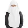 MyBatua 3 Layers Saudi Niqab in Breathable Georgette, 1 Piece