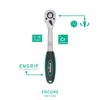 WIESEMANN 1893 Large Lever Type Reversible Ratchet 1/2 inch with