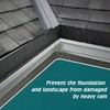 Daisypower Gutter Valley Splash Guards,4 Pcs Foldable Rainwater Roof Rain