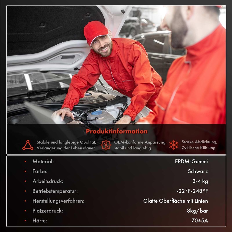 Frankberg Kühlmittelschlauch Motorschlauch Kompatibel mit 7er F01 F02 F03 F04