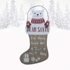 Christmas Stocking Wall Plaque Polar Bear Have A Merry Little