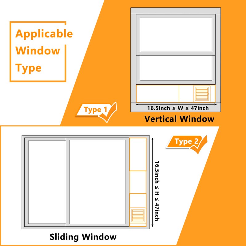 LBG Products Dryer Vent Window Kit with Weather-proof Louvered Vent