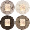 JubileeYarn Bamboo Cotton Yarn - 100g/Ball - Brown Tones -