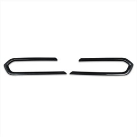 RQING For Toyota Sienna 2021 2022 2023 2024 2025 2026 Front Lower Grill Grille Mesh Fog light Cover Trims Carbon Fiber Pattern (Fog light Trims)
