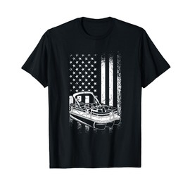 Tritoon Boat Boating - American Tritoon Captain T-Shirt