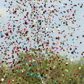 Set 4 Confetti Cannons Paper Poppers Colourful Star Shape Confetti Shooter Celebrate Proposal Wedding Birthday Graduation Store Opening Anniversary Events Baby Shower Christmas Party