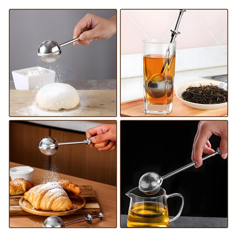 Flour Duster powder sugar shaker duster Stainless Steel Sugar Pick