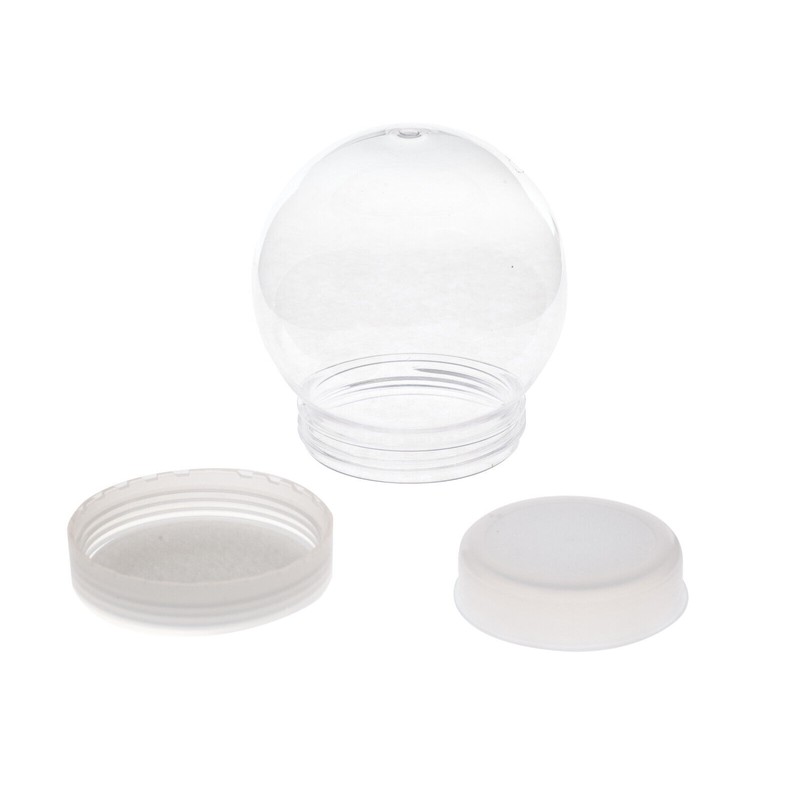 DIY 4 Inch DIY Clear Plastic Water Globe Snow Globe