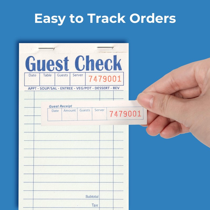 FMP Brands Guest Check Books for Servers, Server Note Pads
