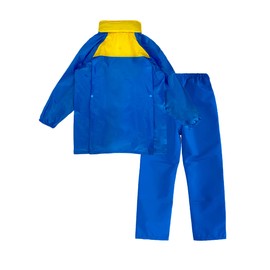 Hiheart Rain Suit, Top and Bottom Set, Junior Kids Rainwear, 3-Piece Set, Raincoat, Rain Pants, For Boys and Girls, Includes Storage Bag, yellow