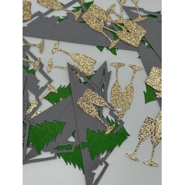 Mountain Bachelorette Party Confetti,Hiking Wedding Confetti,Camping Bridal Shower, Camp Hen Party, Last Trail Before the Veil