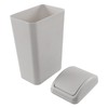 Ramddy Slim Trash Can, 14 L Modern Swing Lid Garbage