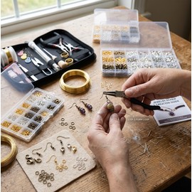 Jewelry Making Supplies Kit – Jewelry Findings, Earring Hooks & Jump Rings