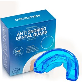 Snoring Stopper Anti Snoring Against Snoring, Anti Snoring Splint Snoring Stopper for Anti Snoring, Anti Snoring Mouthpiece for Men Women, Effectively Soft and Comfortable for Quiet Sleep (One, Blue)