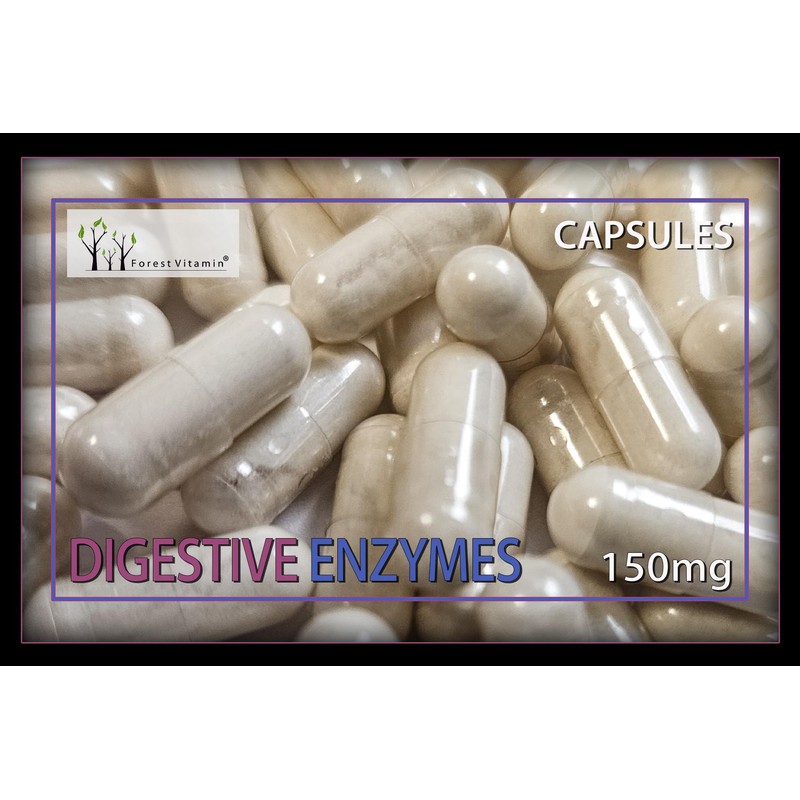 Forest Vitamin - Digestive Enzymes 150mg - 100 Kapseln -